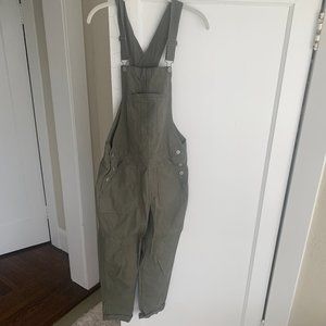 American Eagle Army Green Overalls